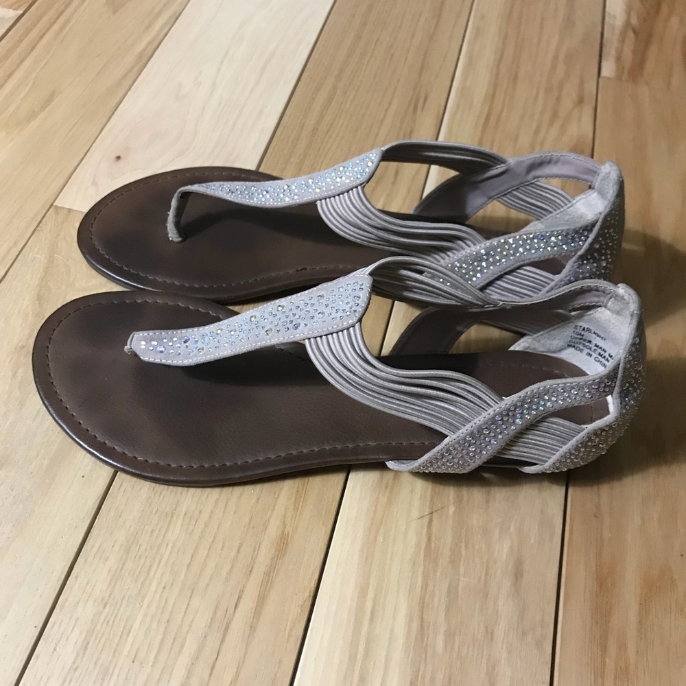 Massini Starlight Sandals in Nude/Beige